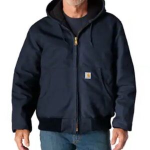 Carhartt Winter Navy Hooded TALL Coat